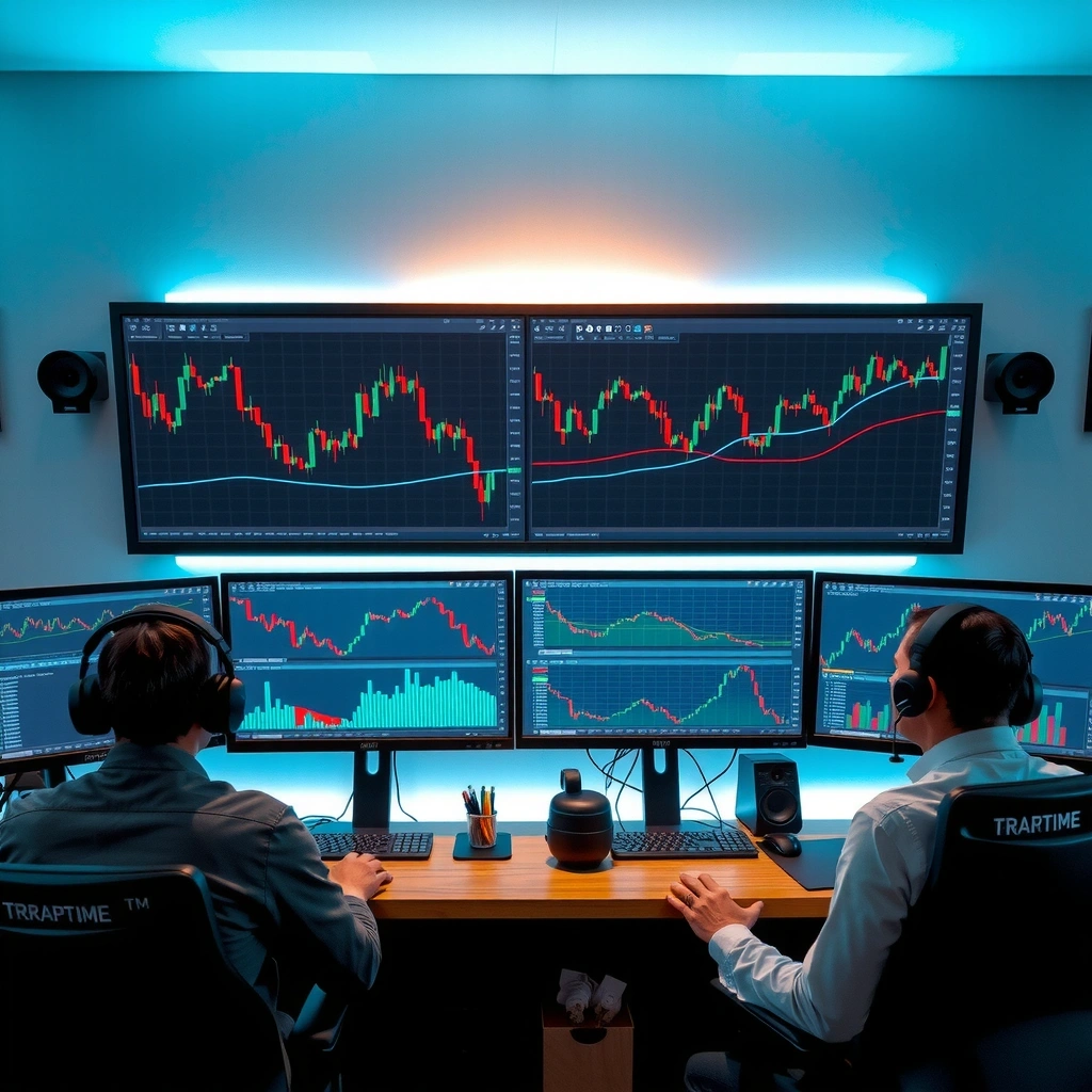 Interfaz avanzada de trading con análisis técnico